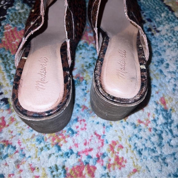 Madewell The Carey Mule in Painted Leopard Calf Hair size 10 - Picture 5 of 6